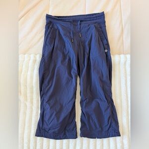 Lululemon Navy Blue dance studio cropped pants